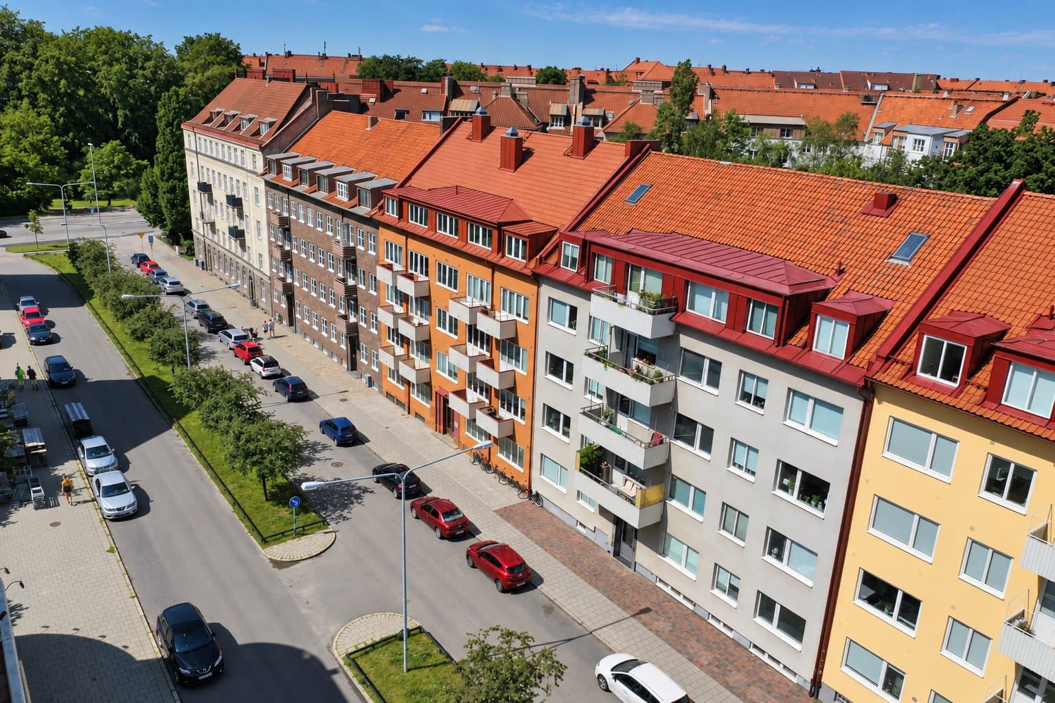 Hjälmshultsgatan 9, Tågaborg, drönarbild