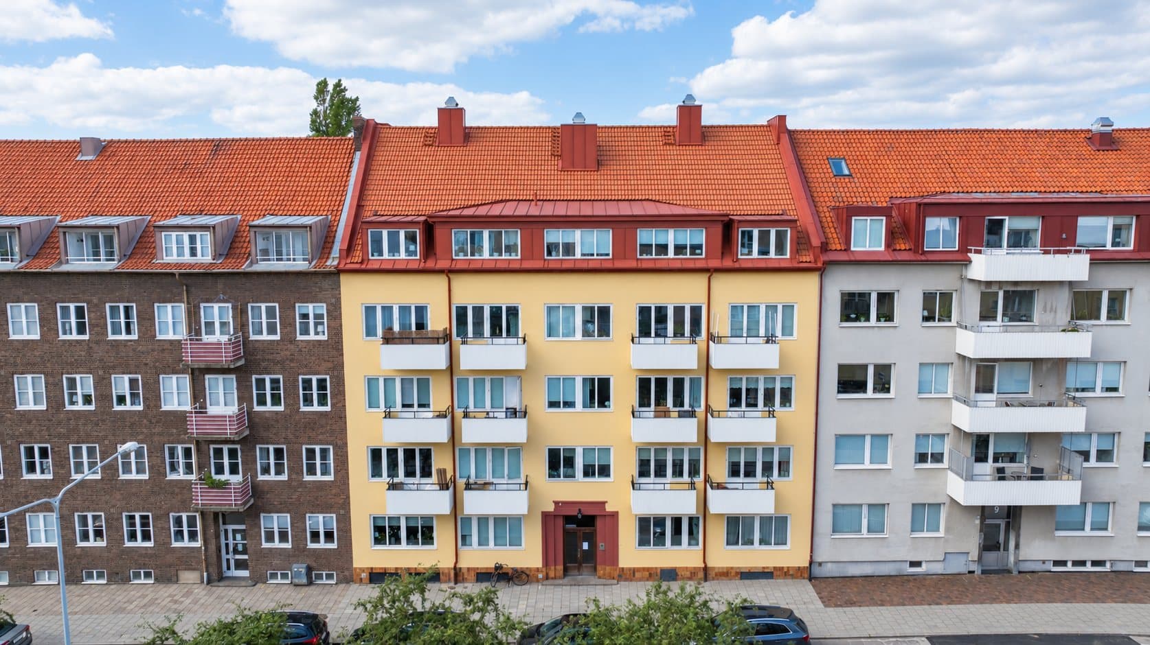 Hjälmshultsgatan 7, Tågaborg, drönarbild