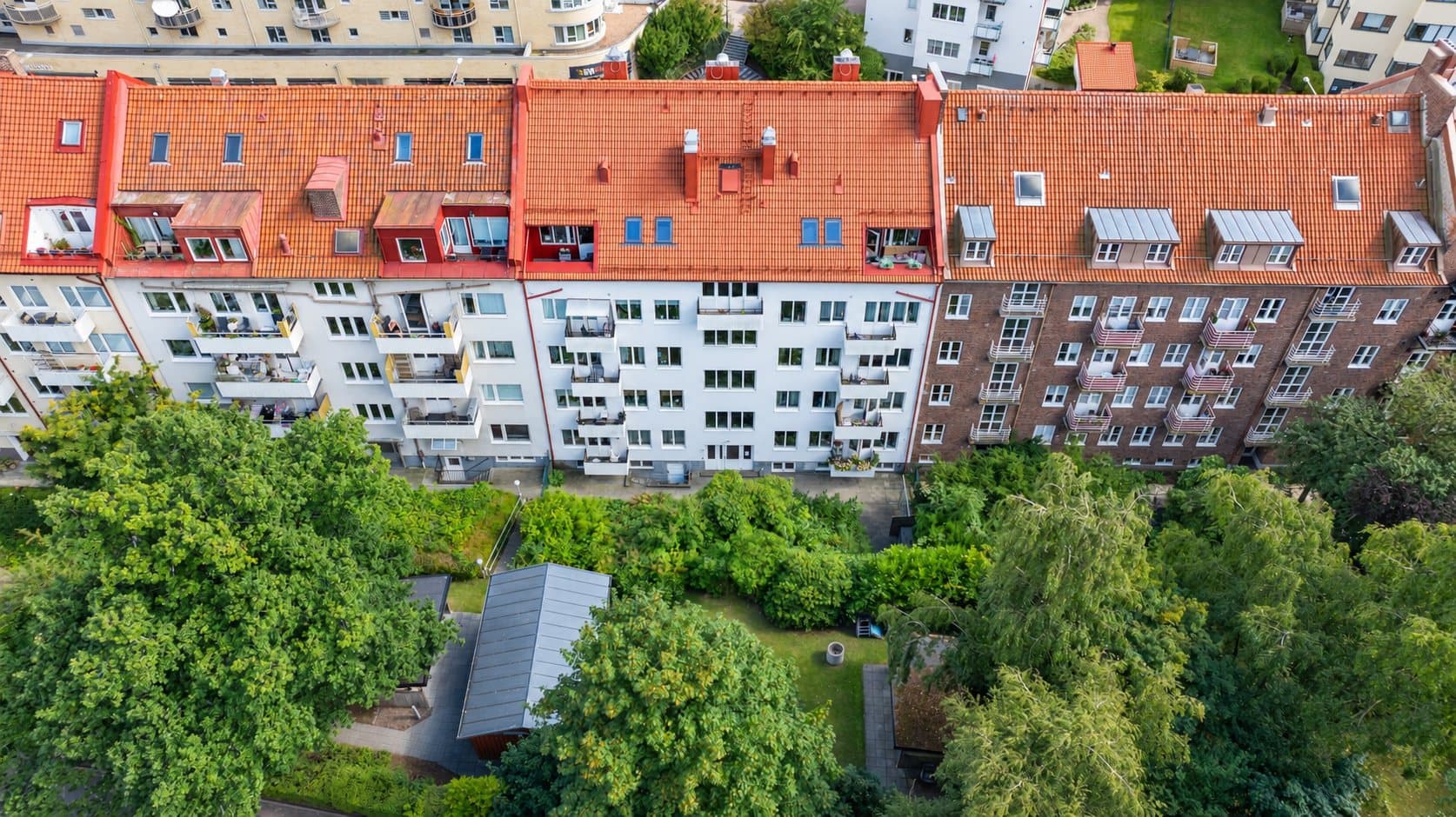 Hjälmshultsgatan 7, Tågaborg, drönarbild