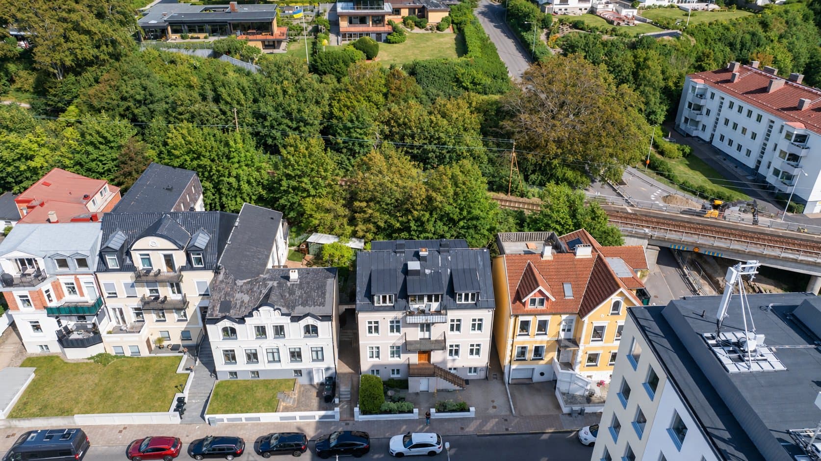 Drottninggatan 146, Norr, drönarbild